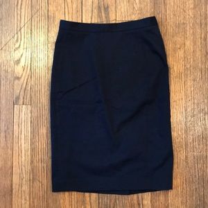 Simple dark navy  Ann Taylor pencil skirt!